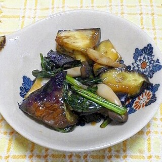 茄子と小松菜の炒め煮